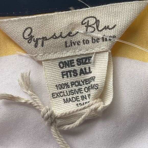 Gypsie Blue Women's Geometric Mumu Beachwear Kaftan Dress Multi Colored One Size - Picture 5 of 10